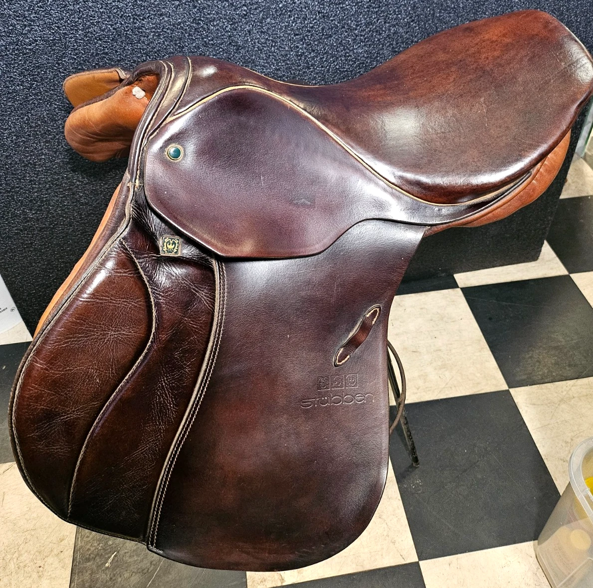 SELLE MARRON STUBBEN Siegfried 17 1/2 pouces. EUR 447,05 - FR