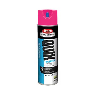 Krylon Industrial A03612004 Inverted Marking Paint, 17 Oz., Fluorescent Pink,