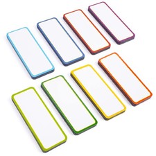 48 Magnetic Dry Erase Labels - Reusable Writable Strips for Home, Office, Cla...