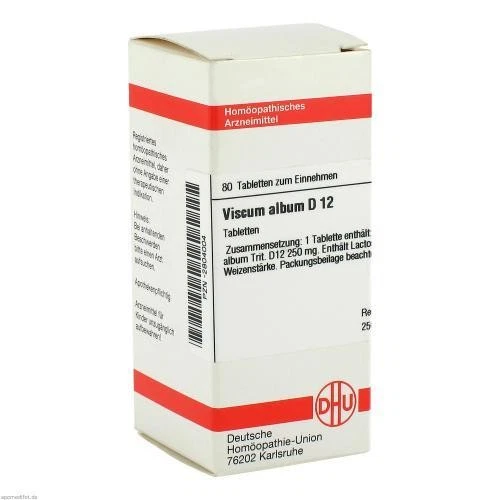 DHU-ARZNEIMITTEL GMBH & CO. KG 3x VISCUM ALBUM D 12 Tabletten 80 ST PZN 2804004