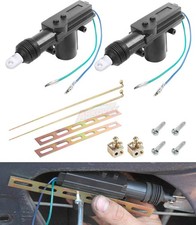 Car Central Power Door Locking Actuator Remote Kit 2 Wire Keyless Entry Lock 2pc