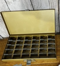 14.5  Vintage Kenco Metal SLIDE FILE CASE
