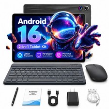 10 Inch Tablet Android 16 OS 20GB RAM 64GB ROM HD IPS Display For Work