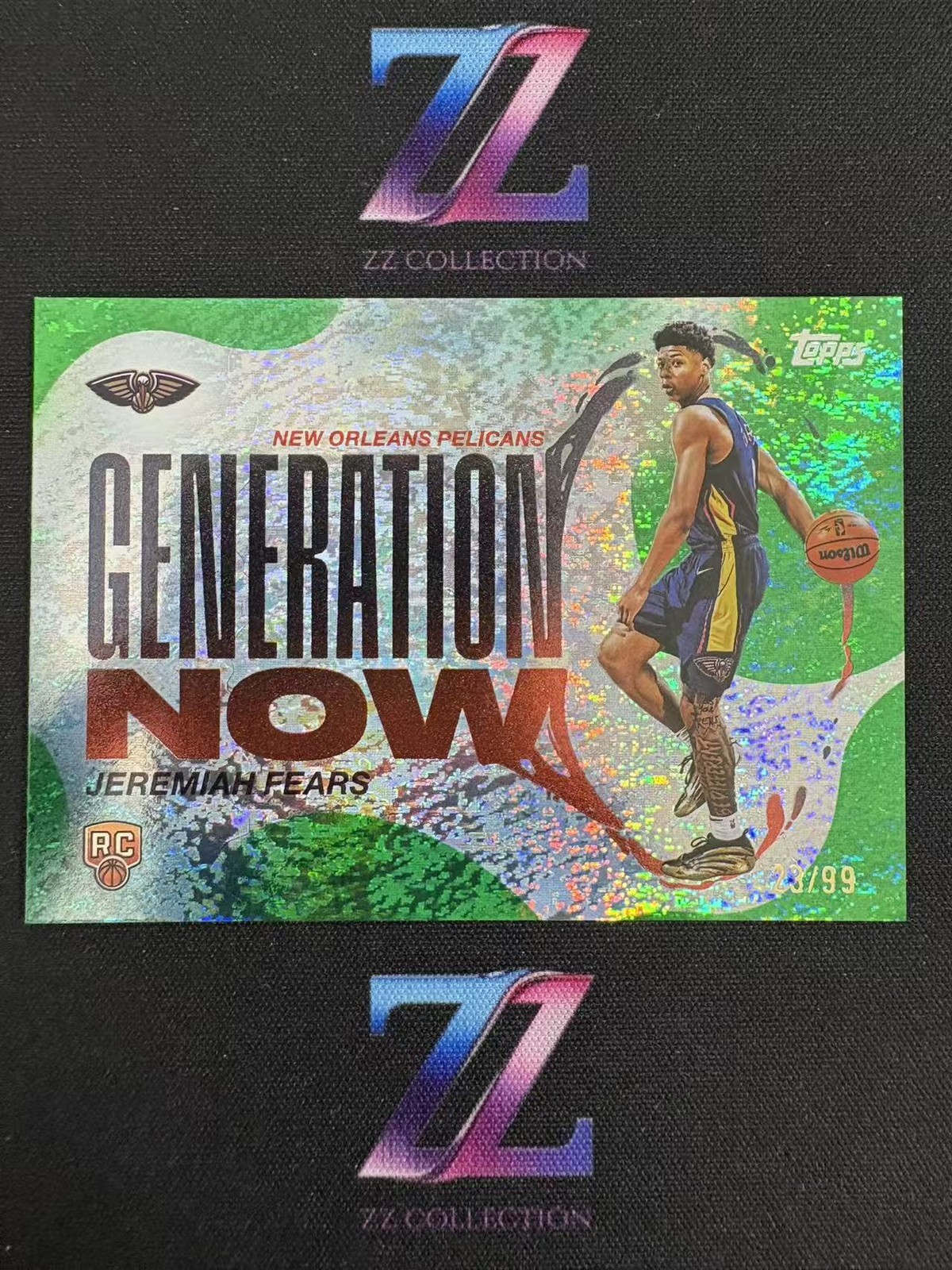 2025-26 Topps RC Jeremiah Fears 23/99 Generation Now Green Holo Foil -LYQ