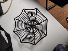 Black Plastic Halloween Bowl Spiderweb Spiders Web Decoration Party Candy Bowl