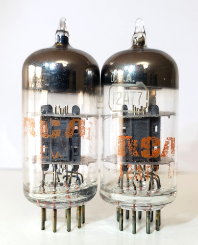 Pair of Balanced & Very Strong RCA 12AT7 ECC81 Tubes Maxi Preamp 2 Tested