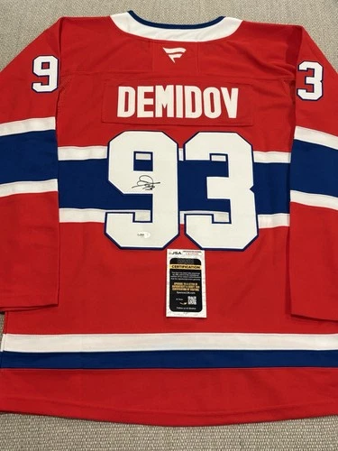 JSA COA IVAN DEMIDOV Signed Autographed Montreal Canadiens Hockey Jersey