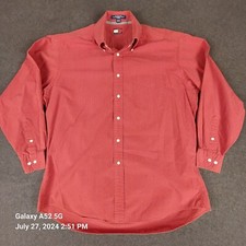 Tommy Hilfiger Long Sleeve Button Up Plaid Dress Shirt Mens Size 15.5/32-33