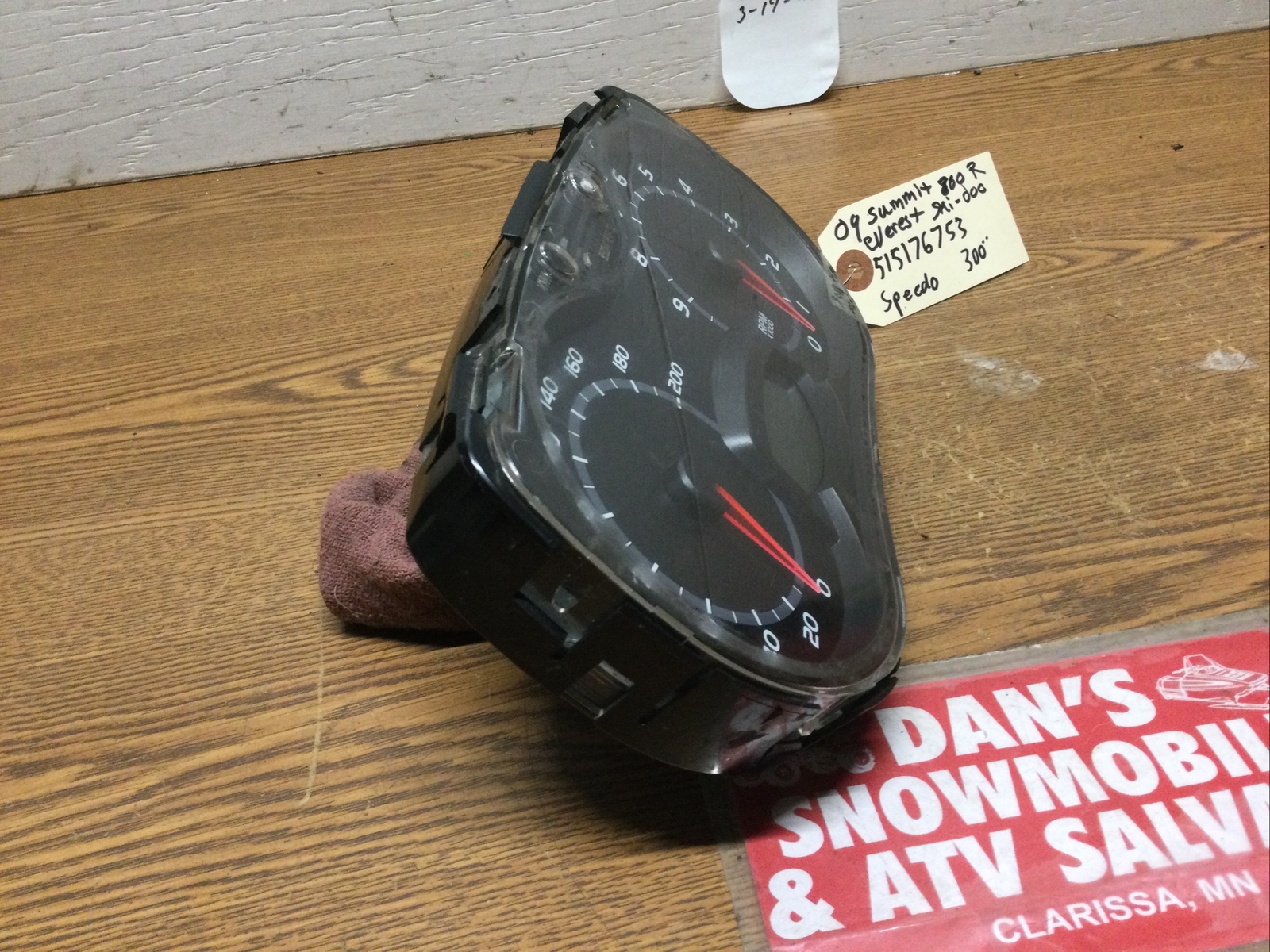 Guage Speedometer & Odometer 512060412 Skidoo 2009 Summit 800 R