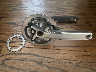 Wide Range Double Shimano XTR FC-M980 175mm Crankset. 38-24 Wide Range Double Shimano XTR FC-M980 175mm Crankset. 38-24