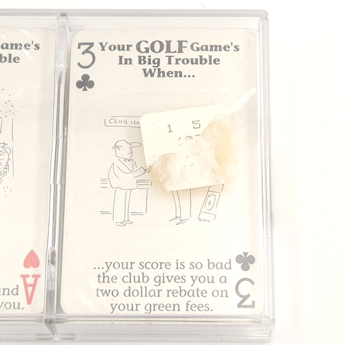 Mazzi di Carte da Gioco Tema Golf (3) Citazioni Giochi Umorismo Divertenti Sport Regali Sigillati - Foto 8 di 10