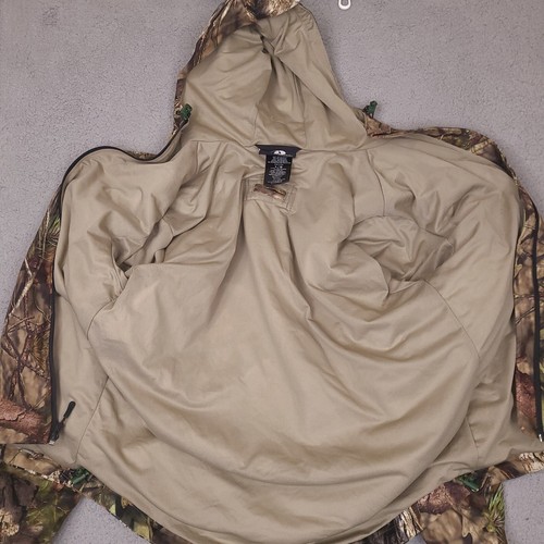 Mossy Oak Scent Factor Hunting Jacket Large Break Up Country Camo Lined Hood - Picture 4 of 20