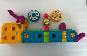 play doh mega fun factory playset with moving conveyor belt