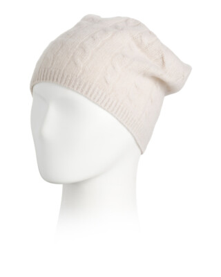 NWT Portolano 100% Cashmere Beanie  ?? CASHMERE RIBBED HAT – PORTOLANO main image 3