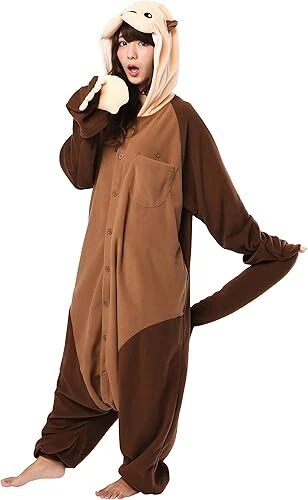Otter Halloween Cosplay Costume Kigurumi Wear Unisex Free Size - Image 4 of 4