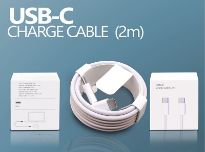 2M USB C auf USB C PD USB Typ C Schnell Ladekabel für MacBook Pro/Air, iPad Pro