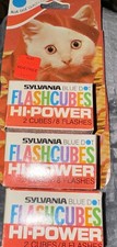 Sylvania Blue Dot Vintage Flash Cubes Lot Of 3 6 Cubes Unopened