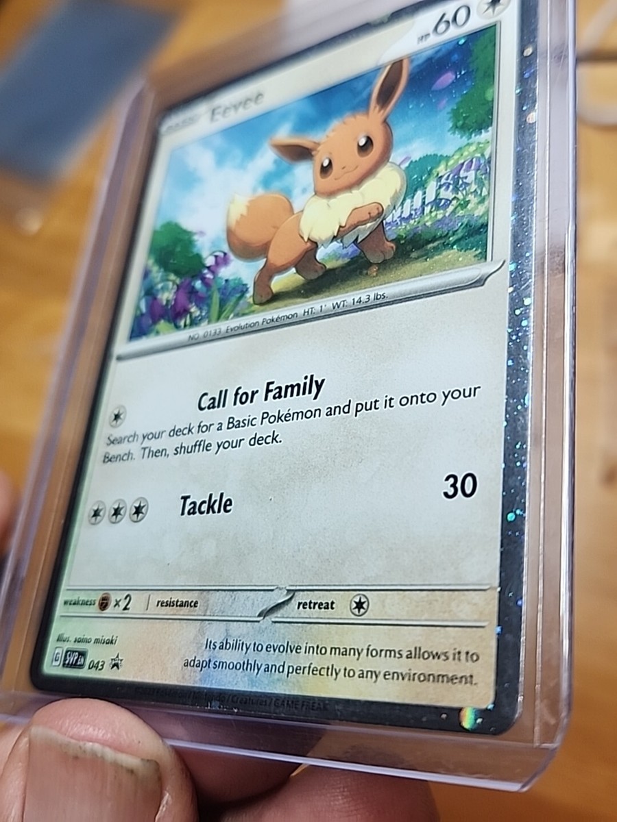 POKÉMON 043 BLACK STAR PROMO EEVEE 043 COSMO HOLO MINT | eBay