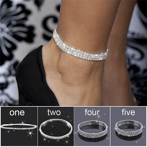 Rhinestone Bracelet Ring Summer Beach Hand Chain Bracelet - Colorful Bead & Crystal Finger Ring Jewelry For Women, Bridal & Party Wear Summer Bangles