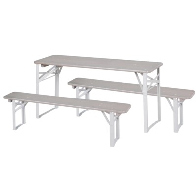 Roba Kids Outdoor Kinderparty-Garnitur - grau TOP