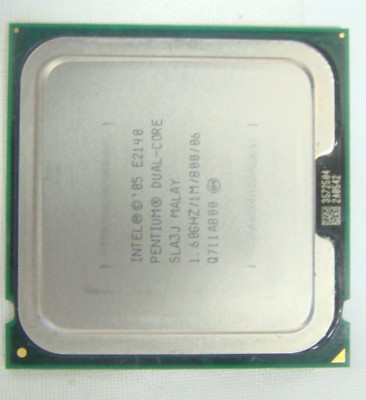 Processeur Intel Pentium E2140 Dual Core 1.60 GHz - Bus 800 MHz, 1 Mo De Cache - Occasion Testé Et Fonctionnel