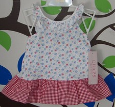 NEW NWT Chaps by Ralph Lauren Ruffled Flower Dress Set SZ3M,6M Retail $32