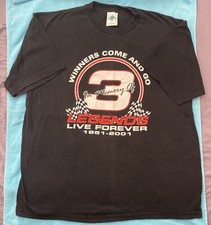Dale Earnhardt Sr #3 NASCAR Legends Live Forever 1951-2001 Mens XL Tshirt