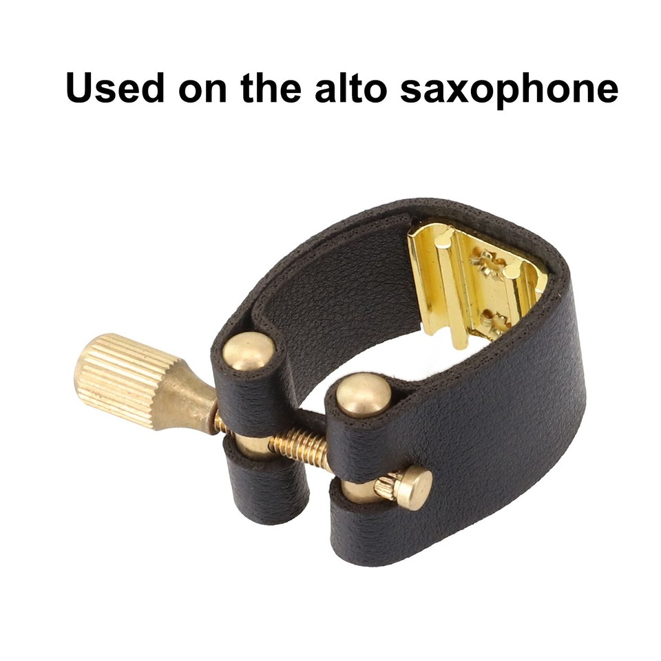 Brand New Saxophone Ligature For Alto Sax Accessories Black Mouthpiece