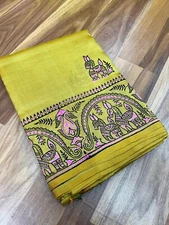 Pure silk saree with blouse piece, Printed Baluchari, Silk mark certified saree