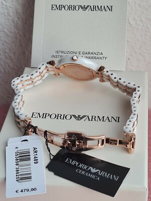 Emporio Armani Ar1489 Keramik Damenuhr Bicolor online kaufen | eBay