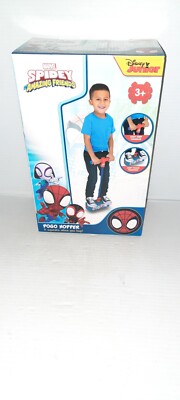 Marvel Spidey Spiderman Pogo Hopper Squeaks Hopping Fun Foam Pogo Stick New