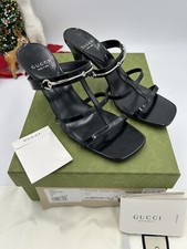 Women  s Gucci horse leather sandals size 38 made in Italy