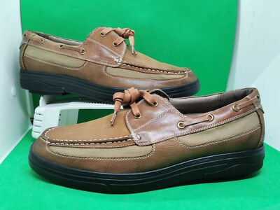GDEFY GRAVITY BROWN LEATHER WALKING BOAT STYLE SHOE MENS  display picture 1