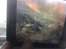 Lot de 8 photos sur verres de voiture avant 1905