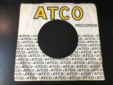 ATCO Records COMPANY SLEEVE for 7" Vinyl VG