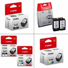 Genuine Original Canon PG545 CL546 PG545XL CL546XL Black & Colour Ink Cartridges