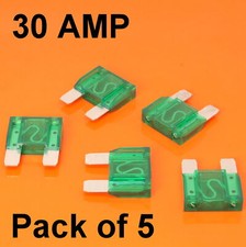 High Quality 5 x 30 Amp Maxi Blade Fuse Fuses Green 30A Car Van Bike Large Fuse