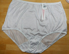Classic Brief Panty Shadowline Intimate Apparel White Nylon Size 10 New W/ Tags