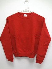 JERZEES Super Sweats Crewneck Long Sleeve RED Sweatshirt Size YOUTH L 14-16 NWOT