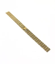 Seiko NOS Vintage Women’s Z5072G 11.5mm Gold Tone Watch 2C20-5440 Bracelet
