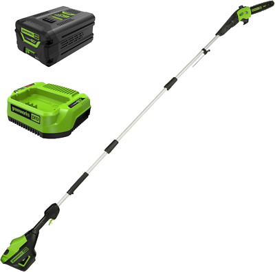 60V Brushless Cordless Pole Saw - 14.5 Ft Reach with Battery & Charger