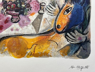 Marc Chagall REVERIE Facsimile Signed Limited Edition Lithograph