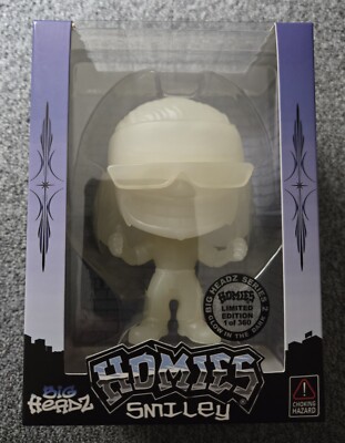 HOMIES BIG HEADZ SERIES 2 GLOW IN THE DARK EXCLUSIVE SMILEY 1 OF 360 MADE DGA