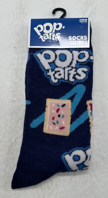 Pop Tarts Socks Funny Humor Crew Mens Size 6-12 Odd Sox Fun Food