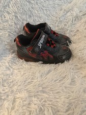 Toddler Size 11 Boys Spider-Man Light Up Sneakers Red Black Marvel Active Shoes