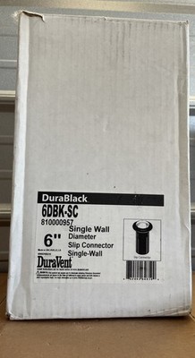 DURAVENT DURABLACK- 6'' Slip Connector with Trim #6DBK-SC