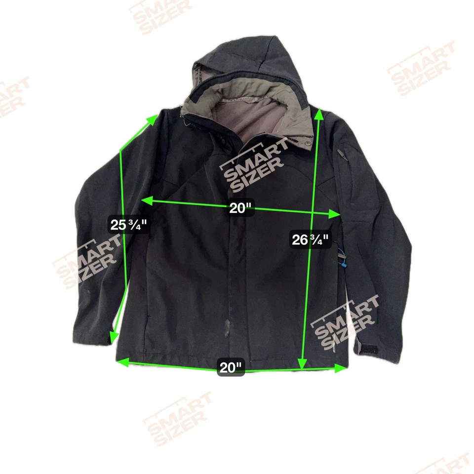 Abrigo con capucha aislante Solomon para hombre negro clima profesional vintage Foto 2 de 4