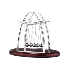 Newtons Cradle Balance Balls Office Decorations for Work Science Small, Red