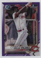 2021 Bowman Chrome Prospects Purple Refractor /250 Malvin Valdez #BCP-184 12fr