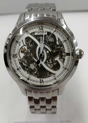 Cogu 3001M Automatic Watch Men's Stainless Steel 42mm Sharp Design
